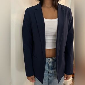 DARK BLUE F21 OVERSIZED BLAZER